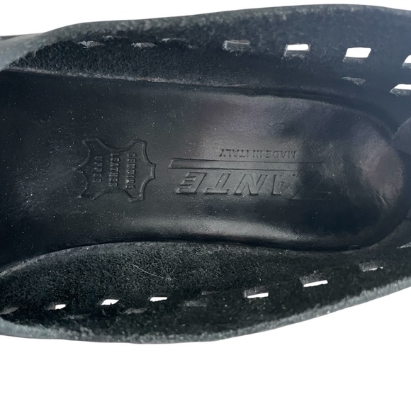 Zante Made in Italy Black Women's Zipper Peep Toe Sneakers Shoes EU 41/ US 9.5 - Picture 4 of 12